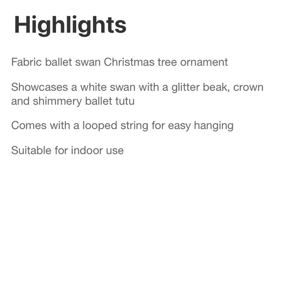 SWAN BALLET CHRISTMAS TREE ORNAMENT GOLD WINGS CROWN SEQUINS WONDERSHOP 2022 NWT - Picture 3 of 9